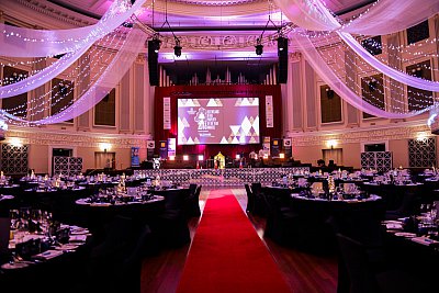 Brisbane's City Hall Ballroom set for an event